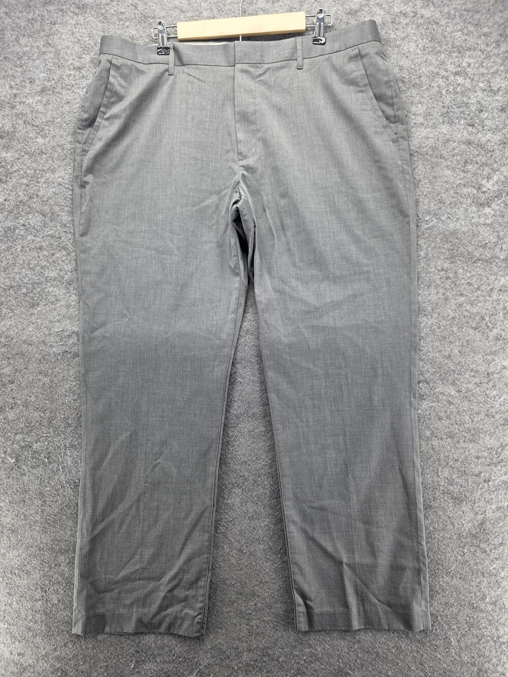 Bonobos Pants Mens 38x30 Gray Dress Pants Microfiber Polyester Blend Straight